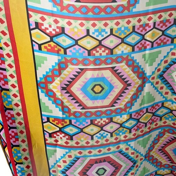 Womens Scarf Size Large Multicolor Southwestern Print Bohemian - Picture 8 of 10